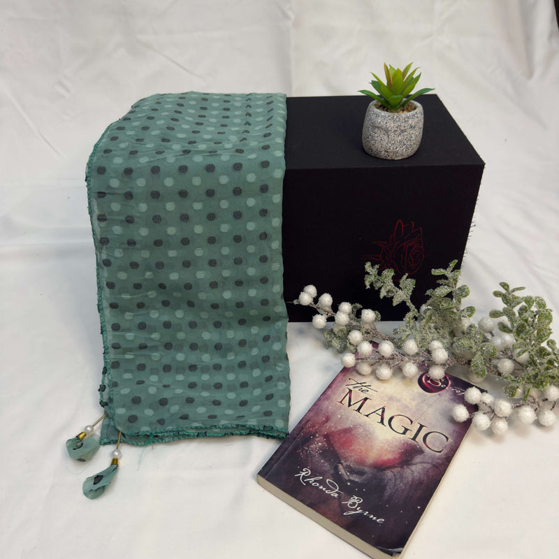 Verdant Polka Elegance Scarf