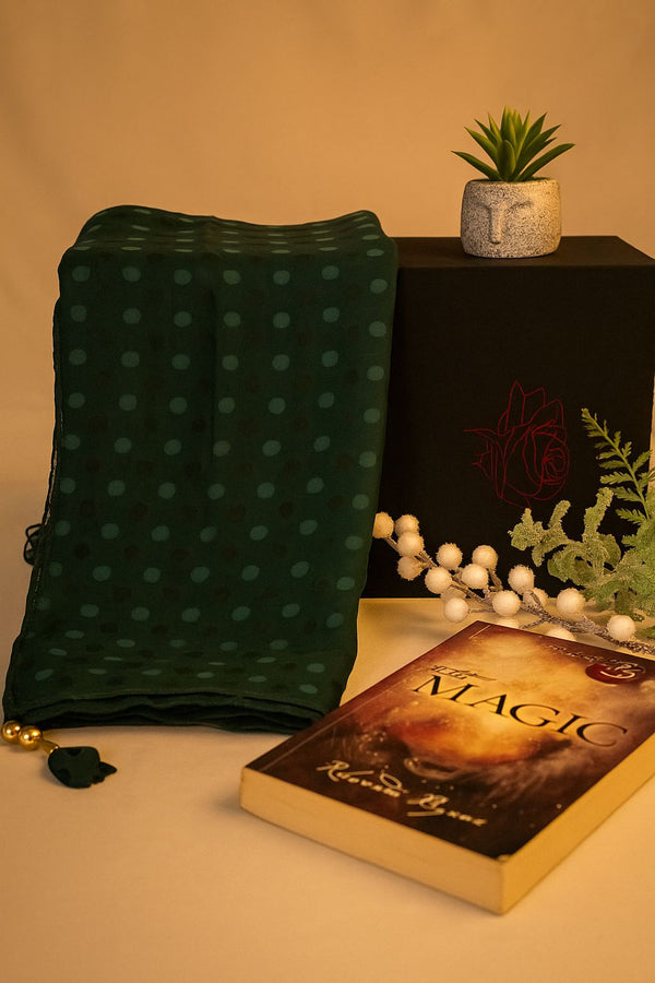 Verdant Polka Elegance Scarf