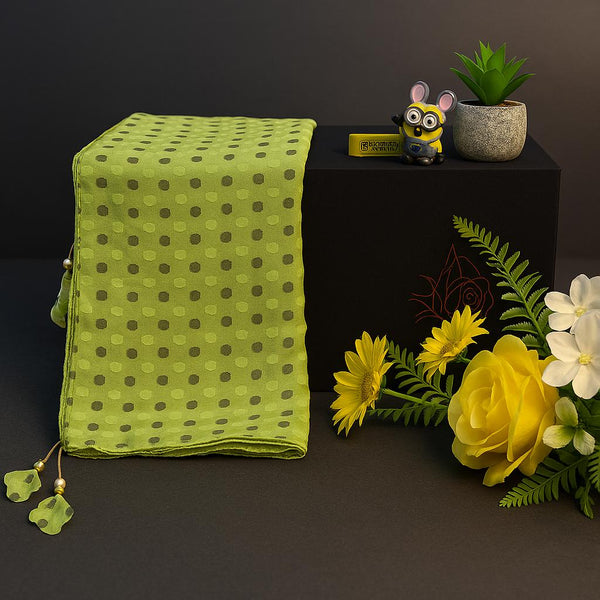 Verdant Polka Elegance Scarf