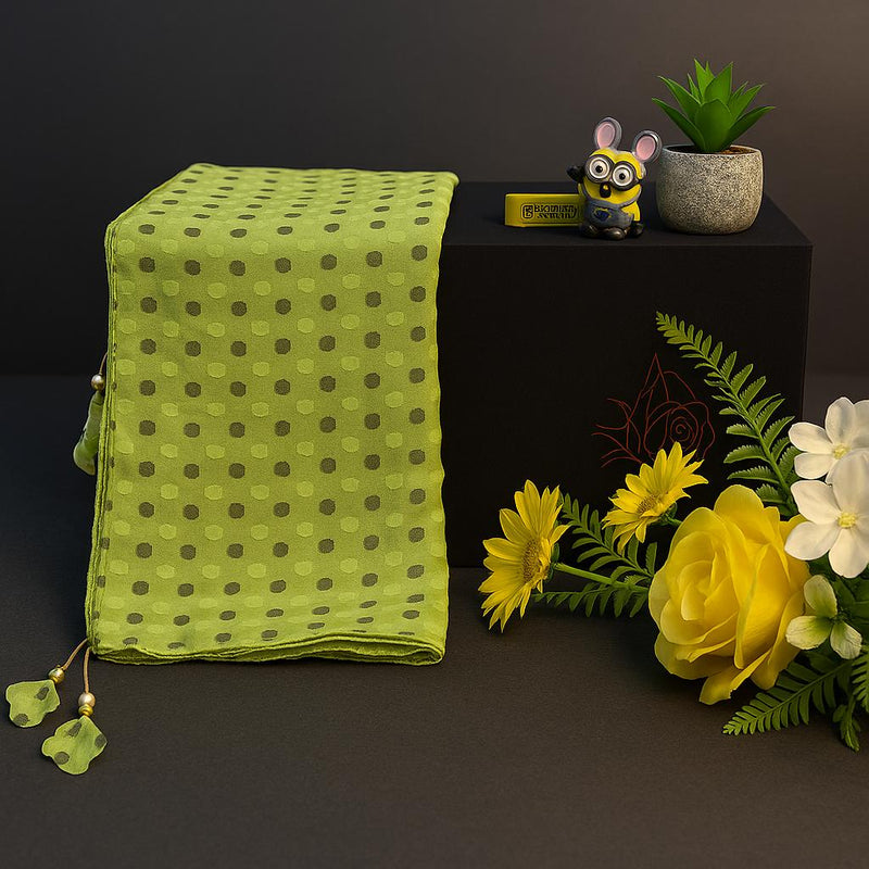 Verdant Polka Elegance Scarf