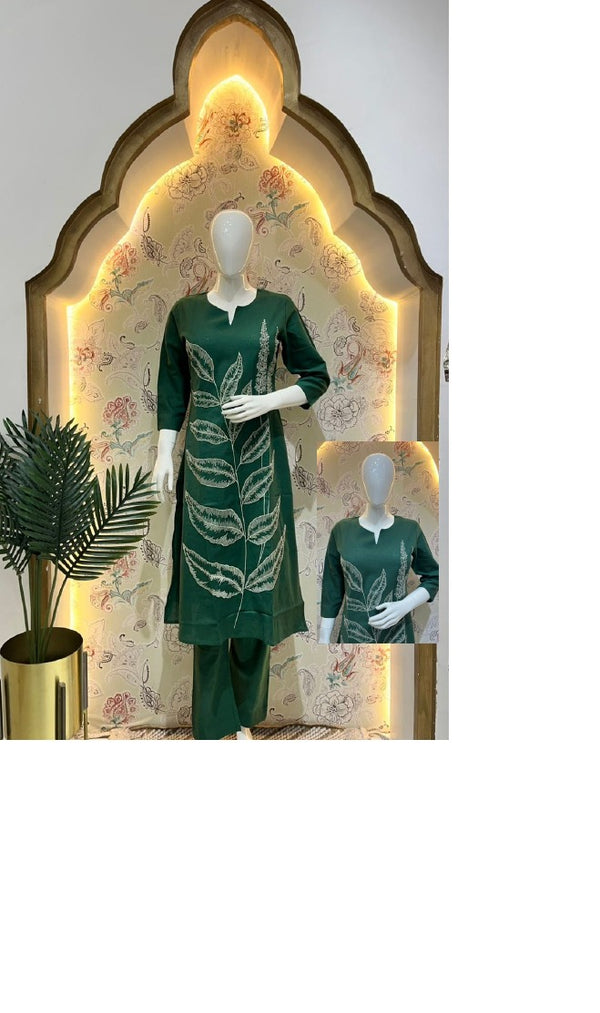 Fern Essence Olive Co-ord Set