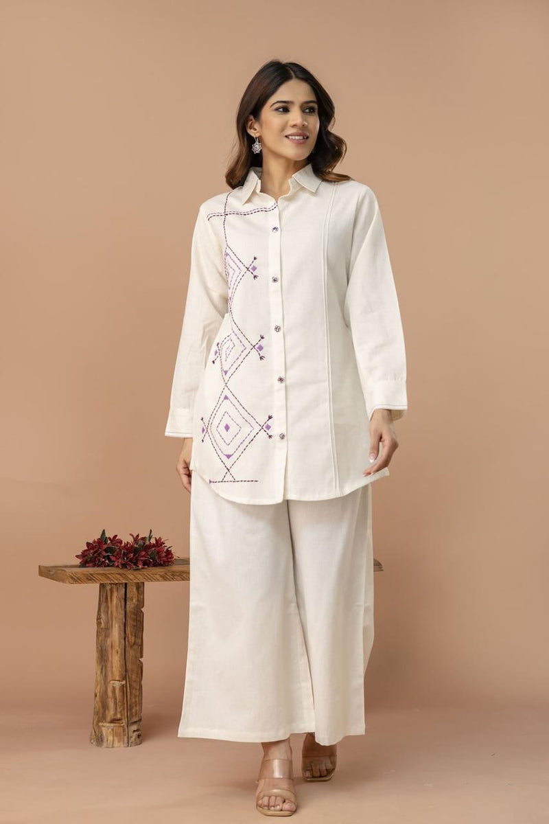Ivory Harmony Handcrafted Co-ord Set