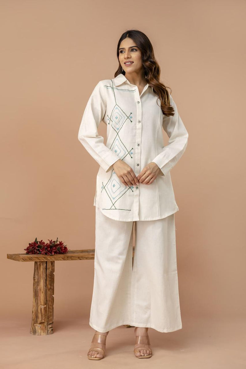 Ivory Prism Handcrafted Co-ord Set